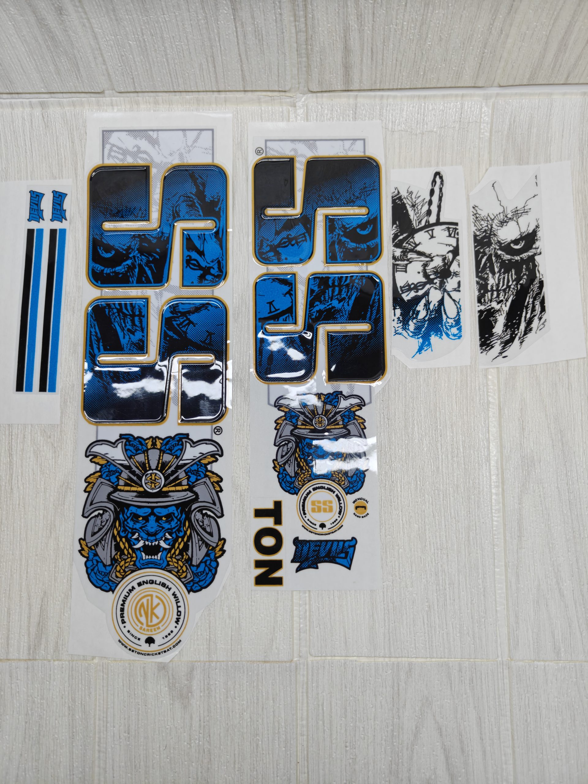 [3D] SS SUNRIDGES DEVILS Cricket Bat Stickers EDITION [3D ...