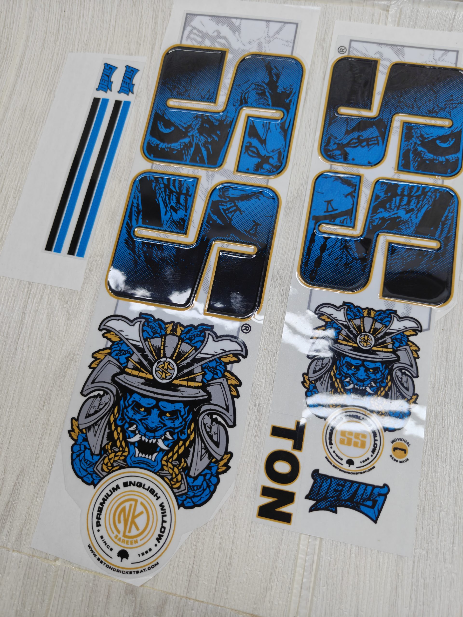 [3D] SS SUNRIDGES DEVILS Cricket Bat Stickers EDITION [3D ...
